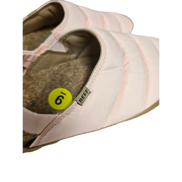 NWOB Reef Puff Puff Peach Clogs/Mules Ladies size 9 - Picture 4 of 9